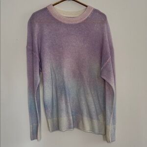 Wool and Mohair Elegant Monet Gradient Women's Sweater